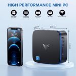 KAMRUI Mini PC AK1 Plus, Intel 12ª generación N95(hasta 3.4 GHz) 16 GB DDR4 RAM | 512 GB M.2 SSD - Imagen 3