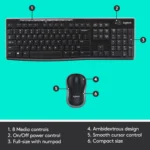 Combo de teclado y mouse inalámbricos Logitech - Imagen 4
