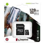 Tarjeta microSDXC Canvas Select Plus de 128 GB de Kingston con Adaptador | Hasta 100 MB/s | A1 Clase 10 UHS-I