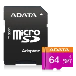 ADATA Tarjeta de Memoria 64GB Premier microSDHC / SDXC UHS-I Class 10 con Adaptador - Imagen 2