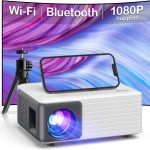 Mini proyector con WiFi y Bluetooth, 1080P