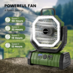 Ventilador portátil F6 con luz LED 20000mAh - Imagen 2