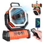 Ventilador portátil F6 con luz LED 20000mAh