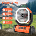 Ventilador portátil F6 con luz LED 20000mAh - Imagen 3