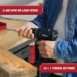 Hyper Tough Taladro Inalámbrico 20V Max sin Escobillas - Imagen 2