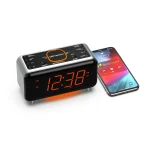 Reloj Despertador Emerson SmartSet con Bluetooth, Doble Alarma y Pantalla LED Naranja - Imagen 2
