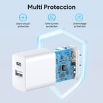 Cubo Cargador Rápido 1Hora GAR161 Tipo A+C PD20W Blanco - Imagen 4