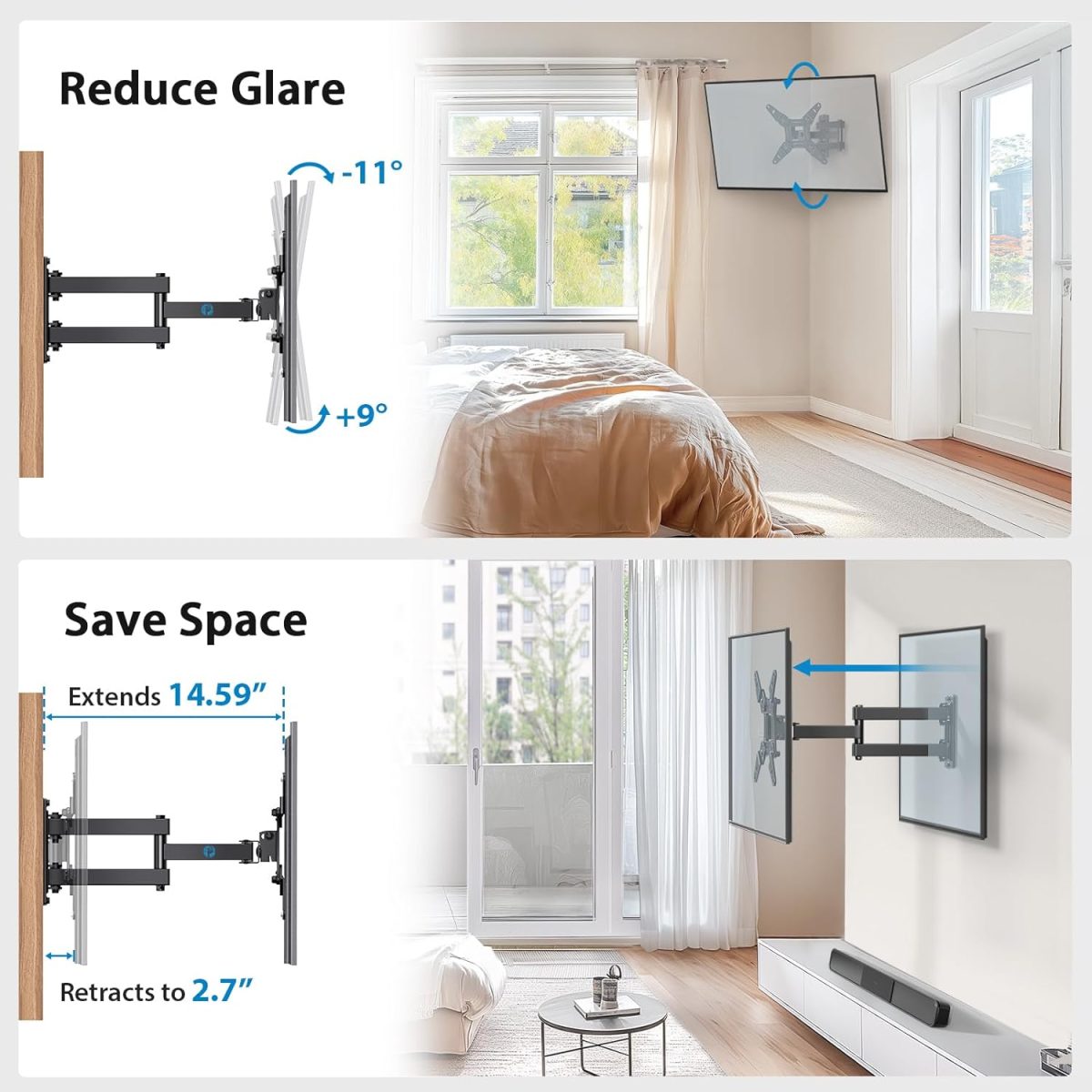 Soporte de Montaje en Pared para TV Pipishell - Imagen 2