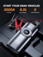 Arrancador portátil para automóvil con compresor de aire TREKURE - Imagen 5