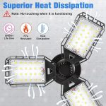 Aoretic Luz LED para Garaje con 3 Paneles Ajustables - Imagen 2