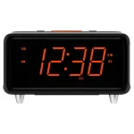 Reloj Despertador Emerson SmartSet con Bluetooth, Doble Alarma y Pantalla LED Naranja