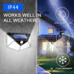 Lámpara Solar de Pared Exterior con Sensor de Movimiento PIR - 900LM IP44 - Imagen 3