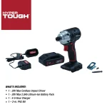Hyper Tough Impact Driver sin Escobillas 20V con Batería y Cargador - Imagen 3