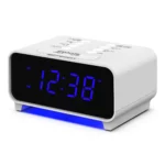 Reloj Despertador Emerson Smartset PLL AM/FM con Doble Alarma y Pantalla LED Azul