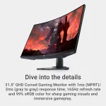 Dell S3222DGM 32" LED Curved Gaming Monitor (QHD) - Imagen 2