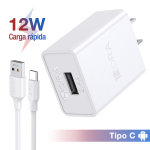 Combo Cargador 1HORA Tipo-C (2.4A 12W) GAR142