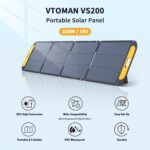 Vtoman 2376Wh estación de energía con batería adicional y panel solar de 200W incluidos - Imagen 4