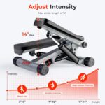 Sunny Health & Fitness Mini Stepper – Máquina de Ejercicio Compacta - Imagen 5