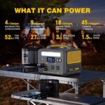 VTOMAN 600W Estación de energía portátil con 2 tomas de CA - Imagen 8