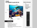 Samsung 43” Class DU6900 Series Crystal UHD 4K Smart Tizen TV (2024) - Imagen 8