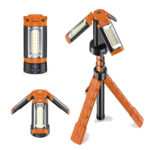 Luz de recargable de 10000 mAh con altura máxima de 2 m, 3 cabezales de lámpara LED, trípode ajustable - Imagen 3