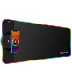 Alfombrilla RGB para teclado y mouse con carga inalámbrica 15w - EVERIZ