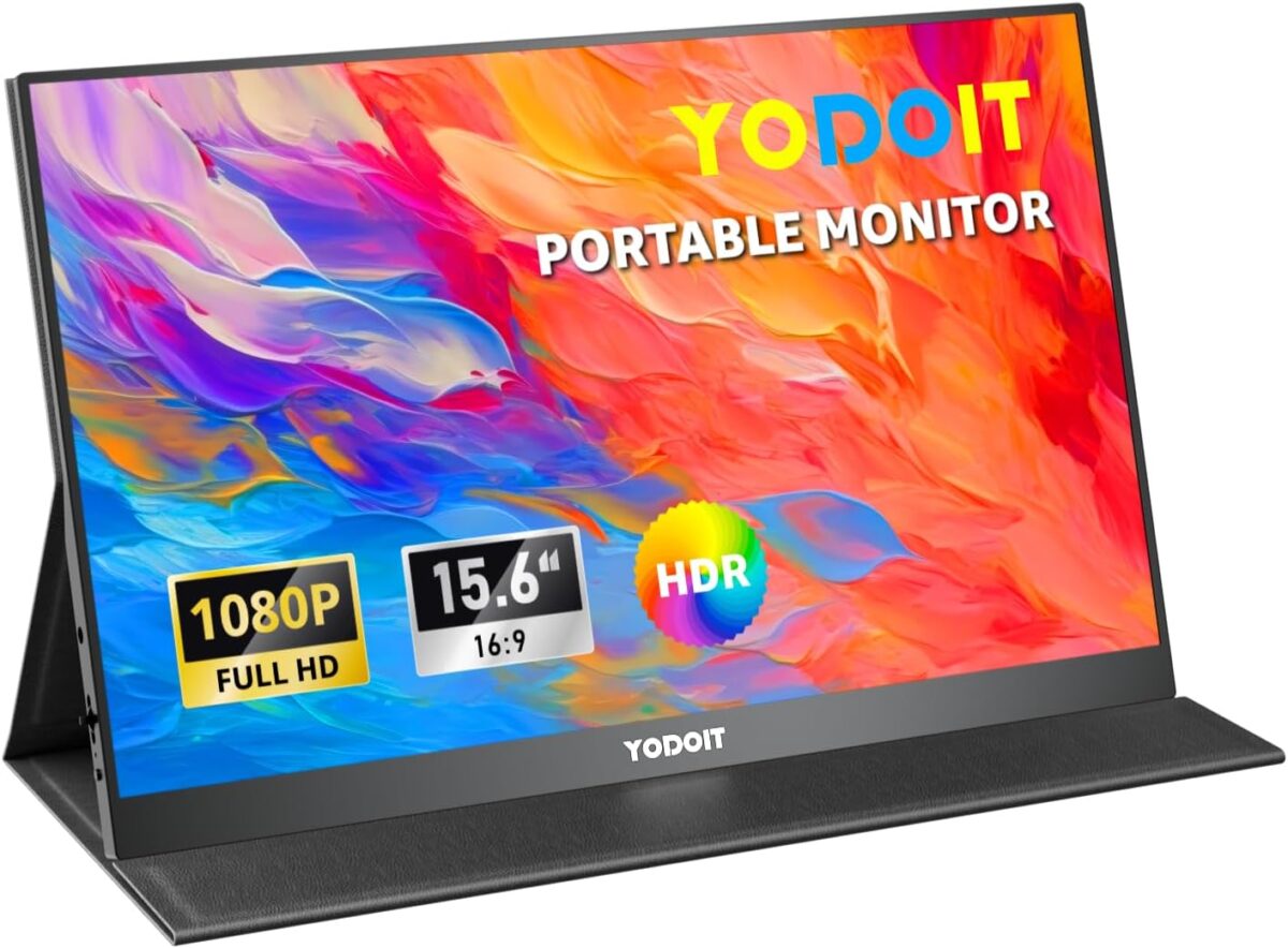 Yodoit Monitor portátil para portátil 1920 × 1080 15.6 pulgadas