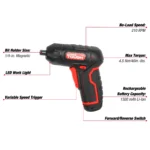 Destornillador Angular Hyper Tough 4V Max Lithium-Ion (Modelo 80152) - Imagen 3