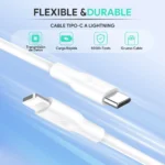 Cargador 1HORA Tipo C 20W con cable Lightning - GAR154 - Imagen 7