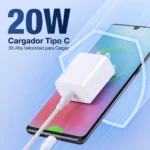 Cargador Tipo-C 20W con cable GAR153 - 1HORA - Imagen 2