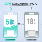 Cargador 1HORA Tipo C 20W con cable Lightning - GAR154 - Imagen 5