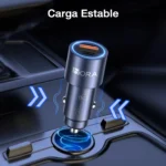 Cargador rápido para carro 38W GAR241 - 1HORA - Imagen 6
