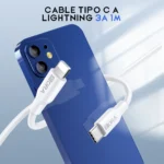 Cable CAB258 1HORA Tipo-C a Lightning, 3A, 1 Metro - Imagen 2