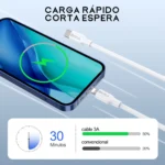 Cable CAB258 1HORA Tipo-C a Lightning, 3A, 1 Metro - Imagen 3