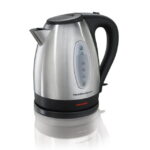 Hamilton Beach 1.7 Litros Acero Inoxidable Electric Kettle, Negro Acentos, Modelo 40880
