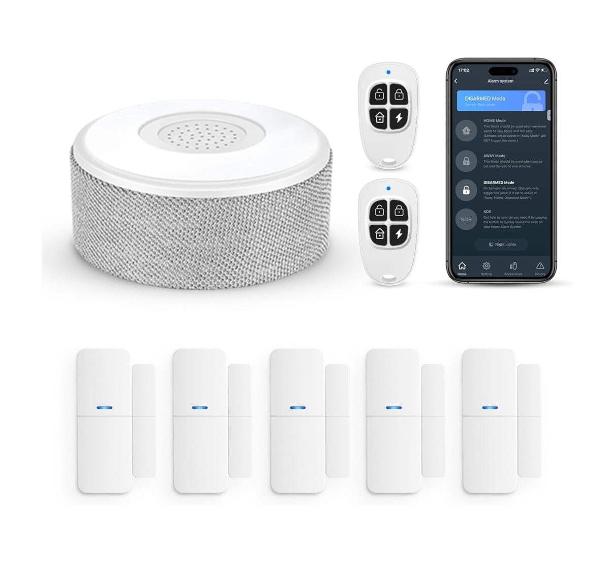 Sistema de Alarma WiFi Tolviviov 8 Piezas para Puertas y Ventanas - Imagen 1