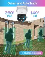 Cámara de Seguridad WiFi ZOSI C290 4MP 2.5K Pan/Tilt - Imagen 4
