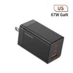 Toocki - Cargador 67W GaN 2C1A Multipuerto