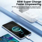 Toocki - Cable de datos USB A a Tipo C 66W - Imagen 6
