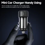 Toocki – Cargador de coche 50W doble puerto USB A + Tipo C - Imagen 4