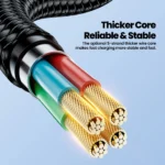 Toocki – Cable USB Tipo-C 90° 6W carga rápida para iPhone - Imagen 5