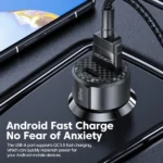 Toocki – Cargador de coche 50W doble puerto USB A + Tipo C - Imagen 2