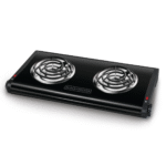 Estufa Eléctrica Doble BLACK+DECKER de Mesa, 2 Quemadores