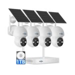 Sistema de Cámaras de Seguridad Hiseeu Solar 4MP – Kit de 4 Cámaras