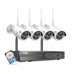 Sistema de Cámaras de Seguridad Hiseeu 3MP Wireless – Kit con NVR 4K 16 Canales y 1TB HDD