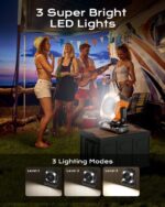 24000 mAh - 80 horas Ventilador portátil con nebulización y batería - Imagen 7