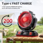 40000mAh Ventilador LED de 6 velocidades - Imagen 4