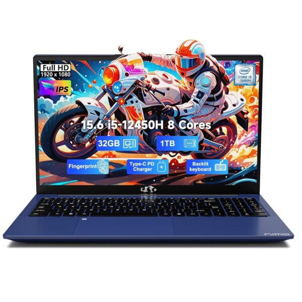 Laptop NIMO 15.6" FHD IPS – Intel i5-12450H, 32GB RAM, 1TB SSD