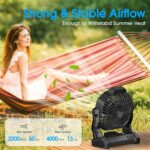 30000mAh Ventilador X20 de 9 pulgadas con linterna LED - Imagen 4