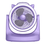 Ventilador silencioso con luz LED con batería recargable - 25.7*13*27cm - Imagen 2
